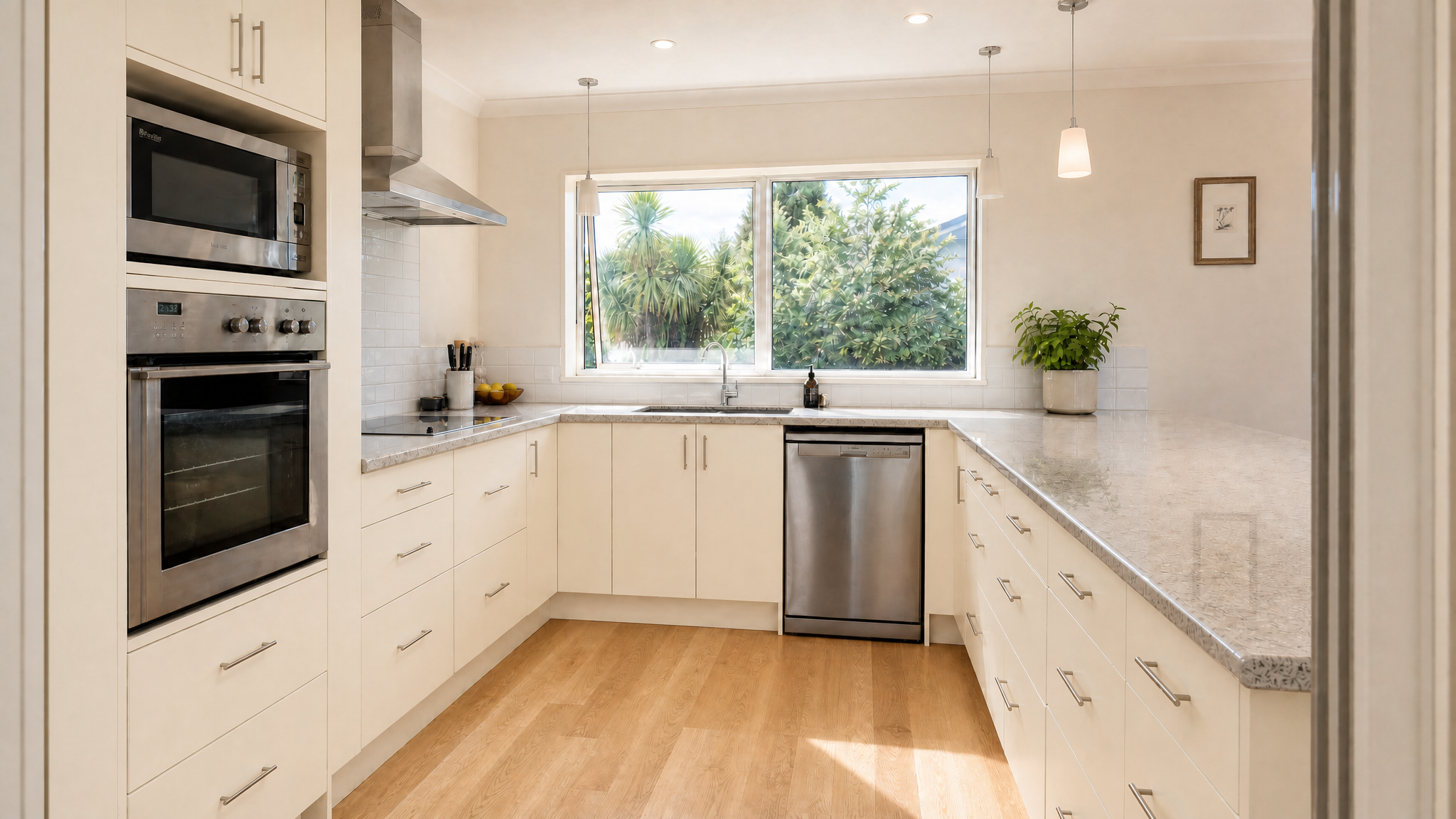 Kitchen with Warm Cream doors